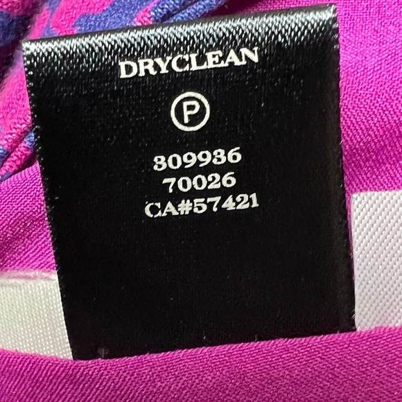 Ann Taylor Pencil Skirt Womens Petite 12P Linen Stretch Purple Paisley Print - Picture 8 of 11